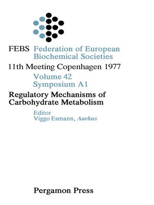 cover image of Regulatory Mechanisms of Carbohydrate Metabolism